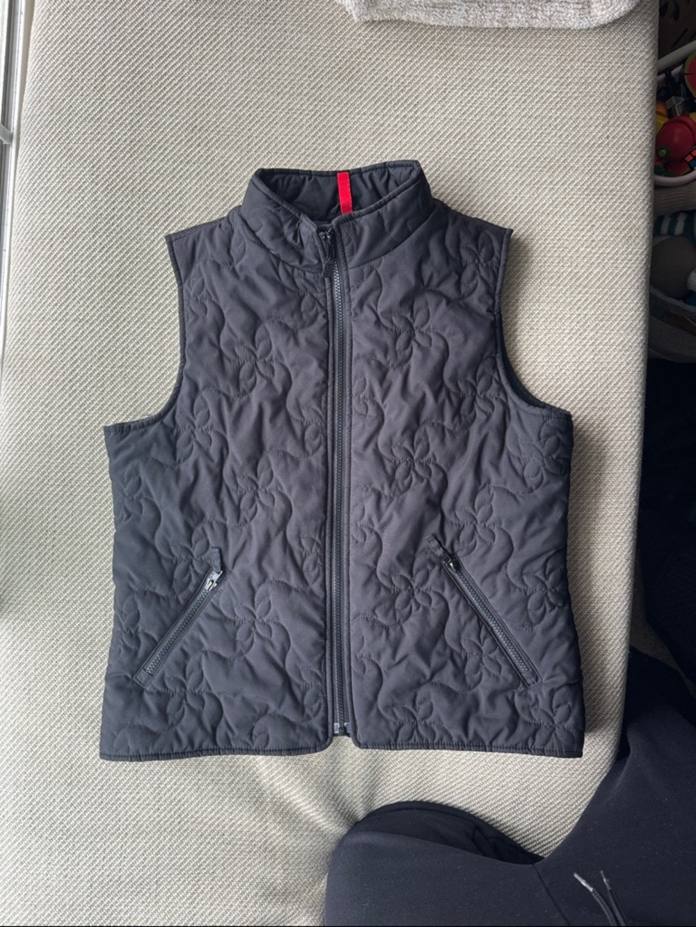 Hanna Andersson Quilted Sleeveless Vest - Charcoal
